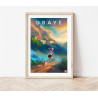 Affiche Parapente St Vincent les forts | Maison des Produits de Pays