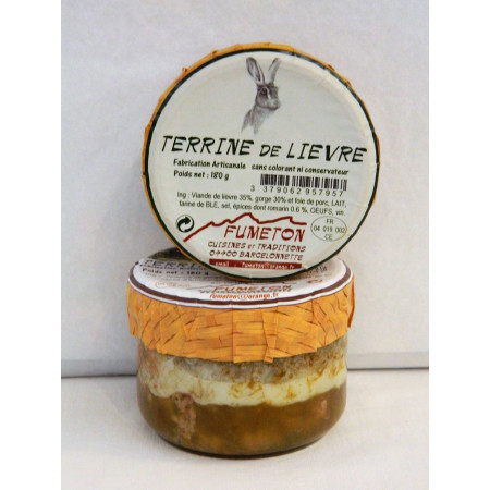 Terrine de Lièvre au romarin 180 gr