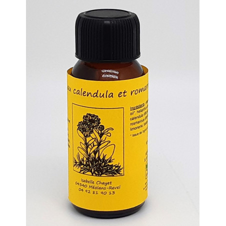 Huile au calendula et romarin 30 ml