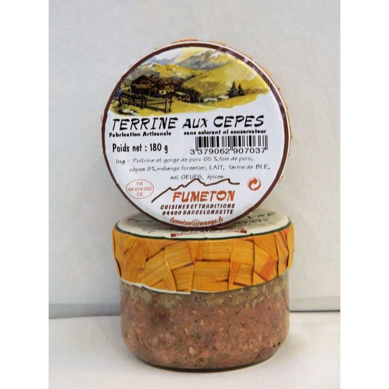 Terrine aux Cèpes 180 gr