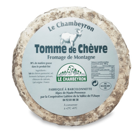 Fromage Tomme de Chèvre - env 500g